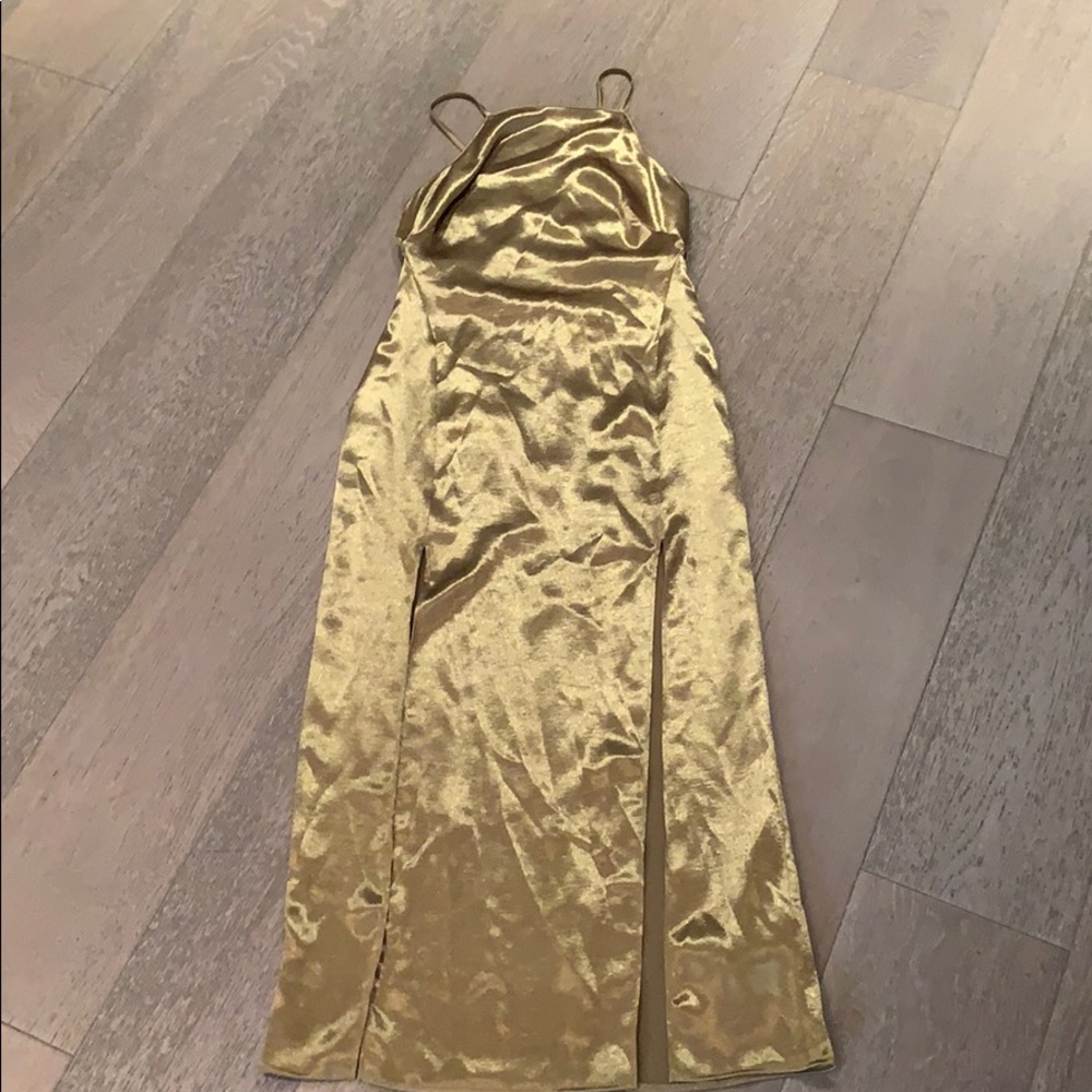 Top shop Gold Party Dress